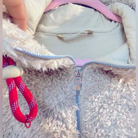 LULULEMON “Oh So Sherpa” Half Zip Hoodie Jacket Sz 8 - Picture 5 of 13